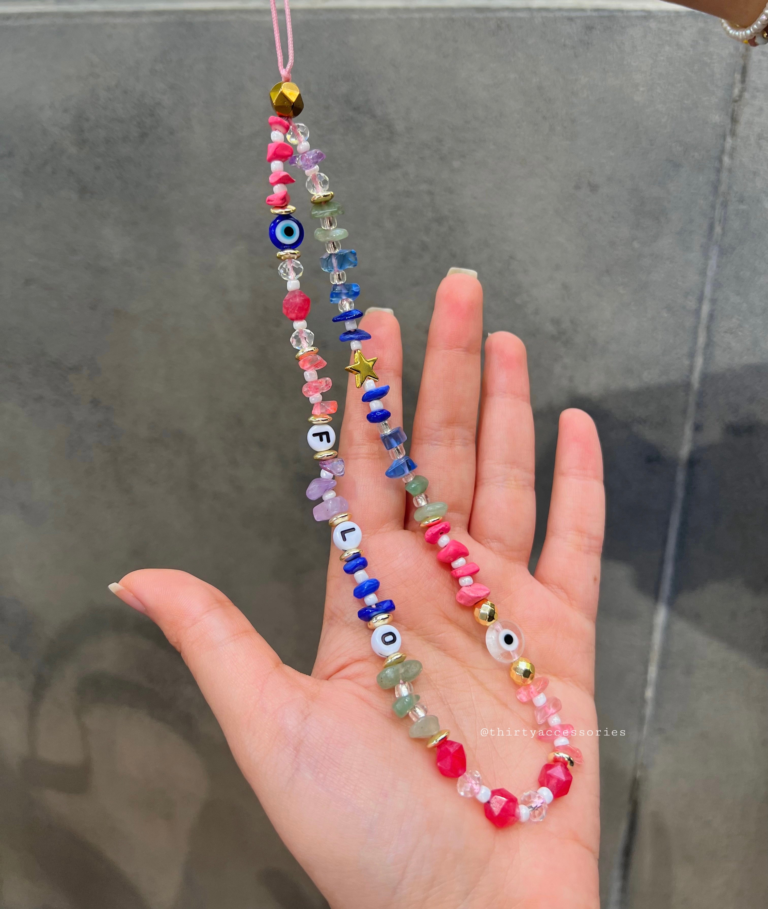 Smiley Short Phone Charm