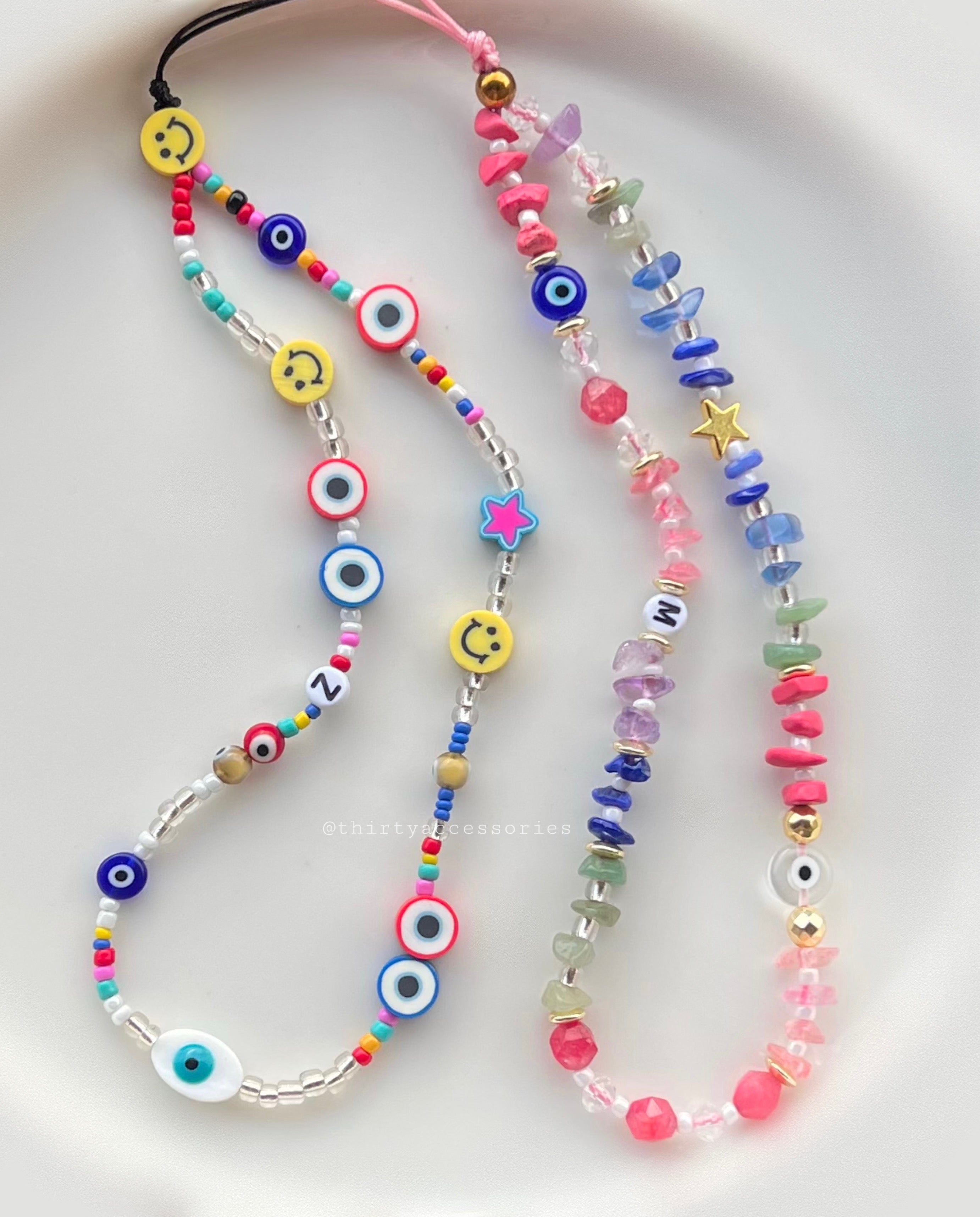 Smiley Short Phone Charm