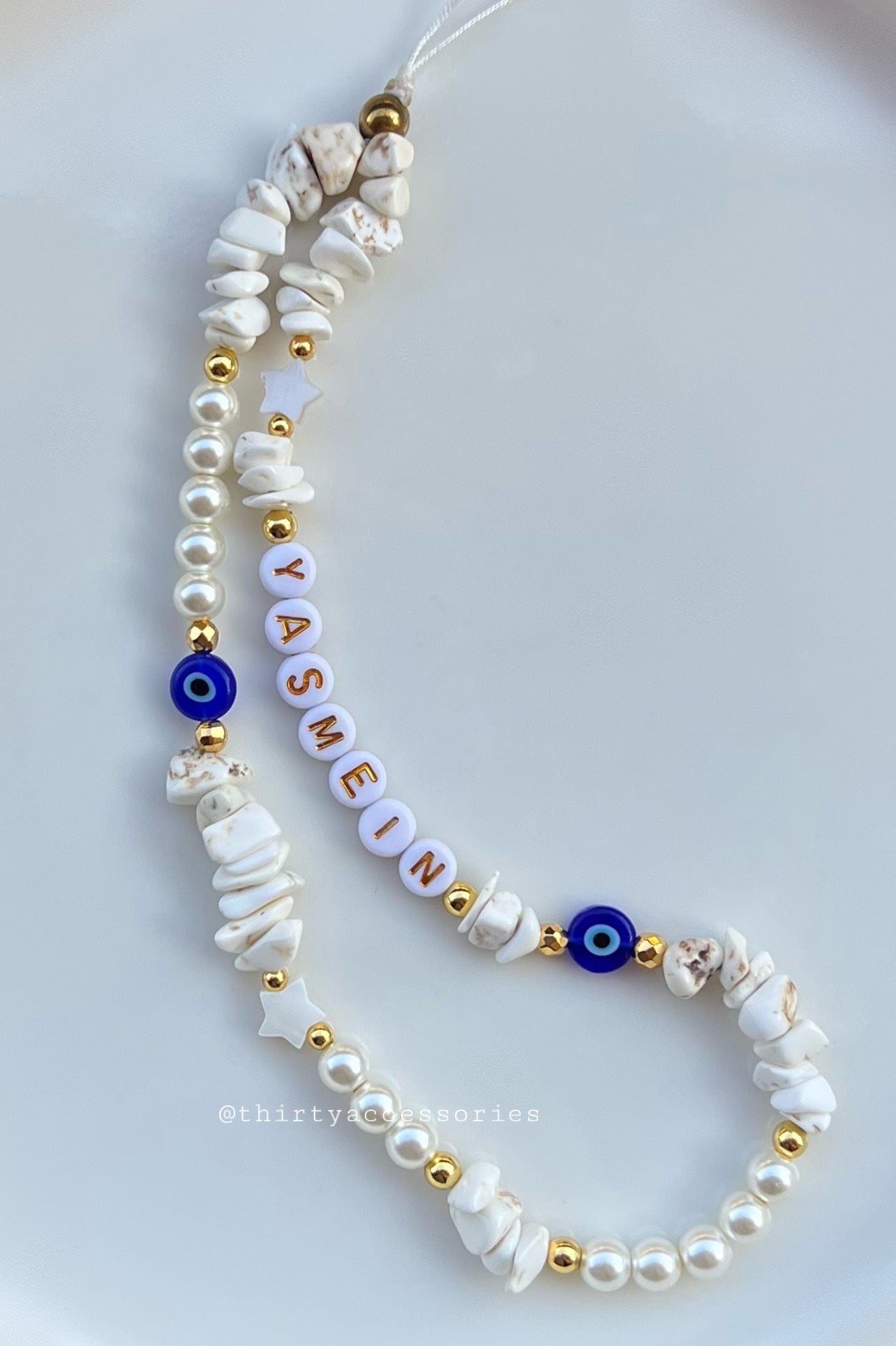 Blue Eyes Phone Charm